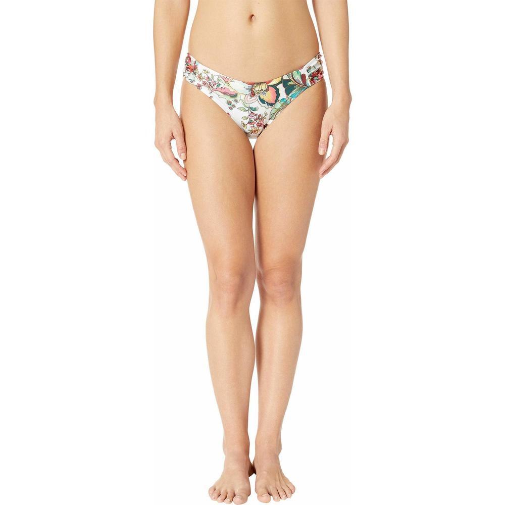 Becca by Rebecca Virtue Women's American Tab Side Hipster Bikini Bottom Multi S - Picture 1 of 3